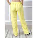 Calça Jane Linho Italiano Amarelo