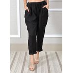 Calça Clássica Linho Italiano Preto