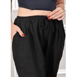 Calça Clássica Linho Italiano Preto