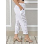 Calça Clássica Linho Italiano Branco