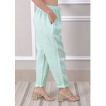 Calça Clássica Linho Italiano Verde Água