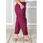 Calça Clássica Linho Italiano Bordô