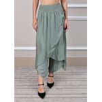 Calça Lara Seda Italiana Verde Menta 
