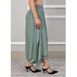 Calça Lara Seda Italiana Verde Menta 