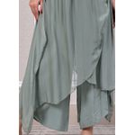 Calça Lara Seda Italiana Verde Menta 