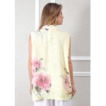 Colete Areta Linho Italiano Amarelo
