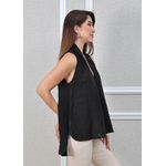 Regata Jessica Linho Italiano Preto