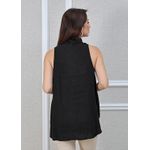 Regata Jessica Linho Italiano Preto
