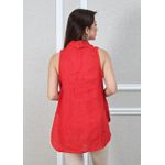 Regata Jessica Linho Italiano Vermelho