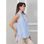 Regata Jessica Linho Italiano Azul Bebe