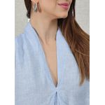 Regata Jessica Linho Italiano Azul Bebe