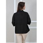 Camisa Carol Linho Italiano Preta