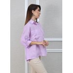 Camisa Carol Linho Italiano Lilás 