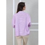Camisa Carol Linho Italiano Lilás 