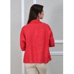 Camisa Carol Linho Italiano Vermelho 