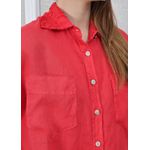 Camisa Carol Linho Italiano Vermelho 