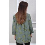 Camisa Loraine Linho Italiano Verde Militar