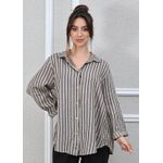 Camisa Monica Linho Italiano Bege