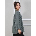 Camisa Monica Linho Italiano Verde Militar