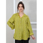 Camisa Monica Linho Italiano Amarelo