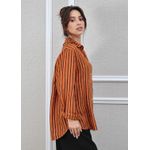 Camisa Monica Linho Italiano Terracota