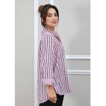 Camisa Monica Linho Italiano Rosa Bebe
