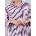 Camisa Monica Linho Italiano Rosa Bebe