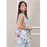 Regata Natalia Linho Italiano Azul Bebe
