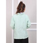 Blazer Daniele Linho Italiano Verde Àgua