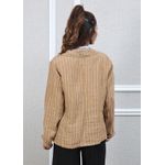 Blazer Daniele Linho Italiano Caramelo