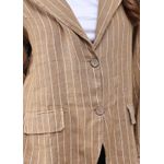 Blazer Daniele Linho Italiano Caramelo