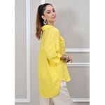 Camisa Clássica Linho Italiano Amarelo 