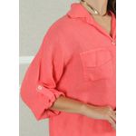 Camisa Clássica Linho Italiano Coral