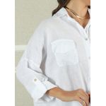 Camisa Clássica Linho Italiano Branca