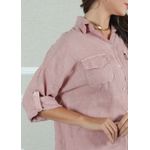 Camisa Clássica Linho Italiano Rosê