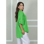 Camisa Clássica Linho Italiano Verde Maçã