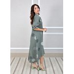 Chemise Tati Linho Italiano Verde Militar