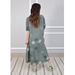 Chemise Tati Linho Italiano Verde Militar