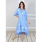 Chemise Tati Linho Italiano Azul Hortência