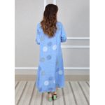 Chemise Tati Linho Italiano Azul Hortência