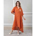 Chemise Melanie Linho Italiano Terracota