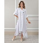 Chemise Melanie Linho Italiano Branco