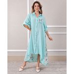 Chemise Melanie Linho Italiano Verde Água 