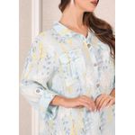 Chemise Agnes Linho Italiano Azul Bebe