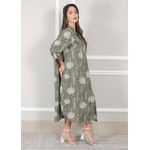 Chemise Agnes Linho Italiano Verde Militar