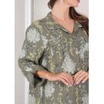 Chemise Agnes Linho Italiano Verde Militar