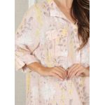 Chemise Agnes Linho Italiano Rosa Bebe