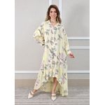 Vestido Elisa Linho Italiano Vermelho .