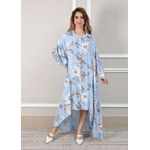 Vestido Elisa Linho Italiano Lilás .