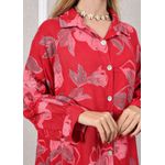 Chemise Maitê Linho Italiano Vermelho